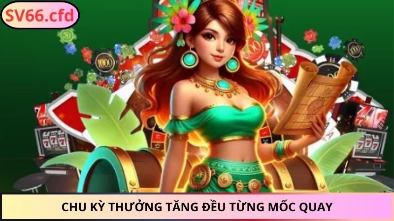 Chu kỳ thưởng tăng đều từng mốc quay
